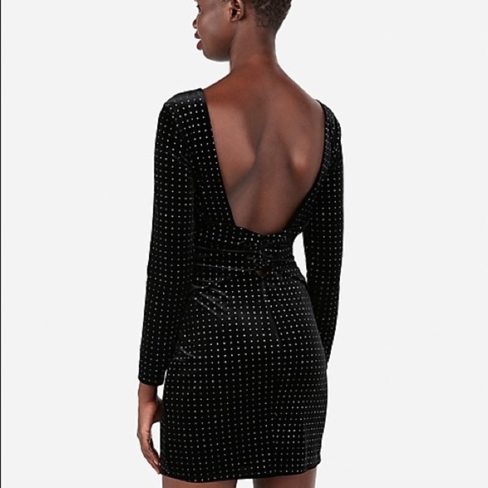 Black Velvet Mini Dress